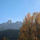 Gebirgsmassiv im Hochpustertal bei Sonnenschein