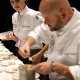 Mickaël Pihours und Jessica Préalpato bereiten 2018 gemeinsam Speisen in Toblach zu