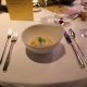 Tiefer Teller mit Stockfisch, Fenchel und Kamille beim Exclusive Dinner 2018 in Toblach