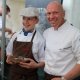 Chris Oberhammer mit Lehrling auf dem Klaudehof beim Gourmetfestival Hochpustertal 2018