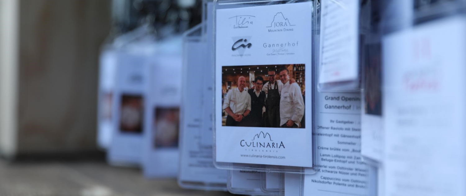 Gäste-Badges zum Grand Opening des Gourmetfestivals Hochpustertal Einlass-Badges zum Grand Opening