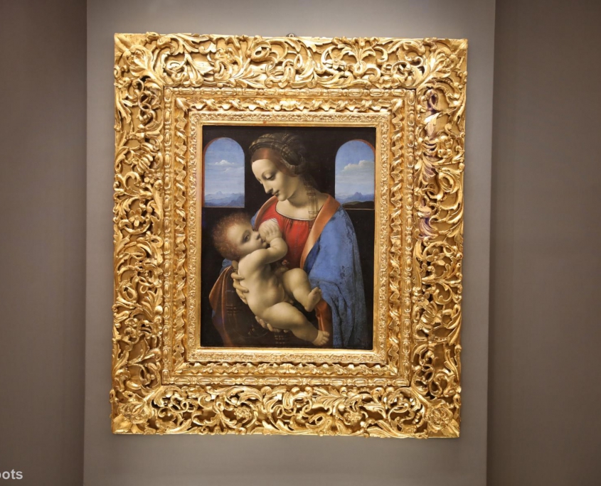 Bild der stillenden Madonna in der Eremitage