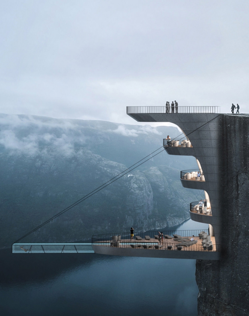 Ein Hotelkonzept für den Preikestolen in Norwegen
