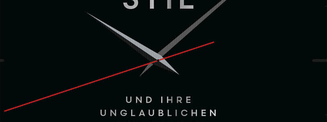 Buchcover "Uhren mit Stil - und ihre unglaublichen Geschichten" von Colin Salter. Erschienen im November 2025 im Midas Verlag.